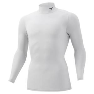 ミズノ メンズ バイオギアシャツ ハイネック長袖(ホワイト・サイズ：S) 返品種別A｜joshin