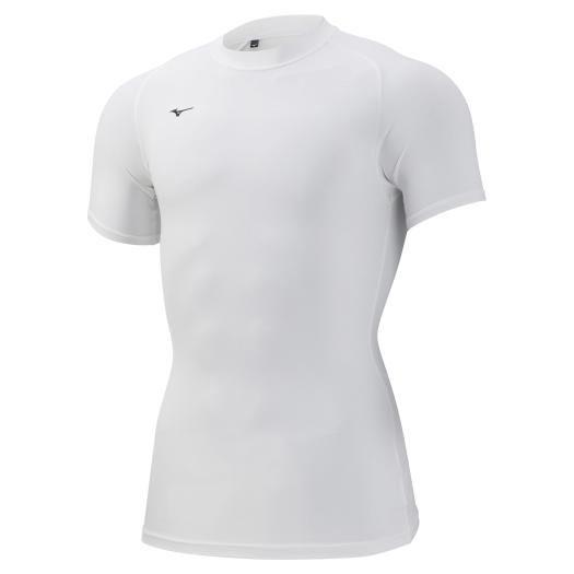 ミズノ メンズ バイオギアシャツ 丸首半袖(ホワイト・サイズ：XS) 返品種別A