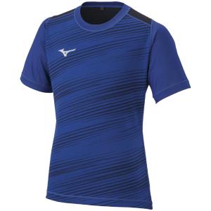 ミズノ サッカー・フットサル用 ゲームシャツ(サーフブルー×ブラック・サイズ：140cm) 返品種別A｜joshin