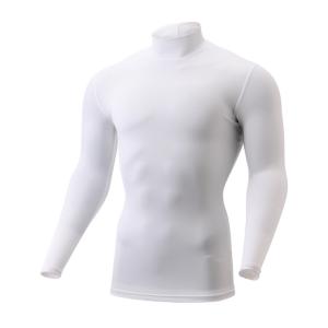ミズノ バイオギア UVカットハイネックシャツ ホワイト・サイズ：L MIZUNO