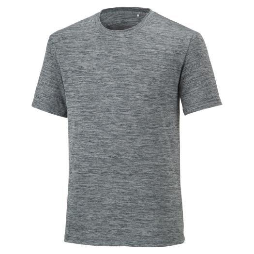 ミズノ ナビドライ Tシャツ 半袖 杢調 メンズ(ライトグレー杢・サイズ：M) 返品種別A