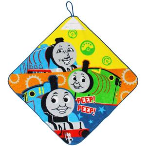 林(Hayashi) ループ付ハンドタオル きかんしゃトーマス トーマス アイデア(約34x34cm) 便利なループ・お名前タグ付き WL431300 