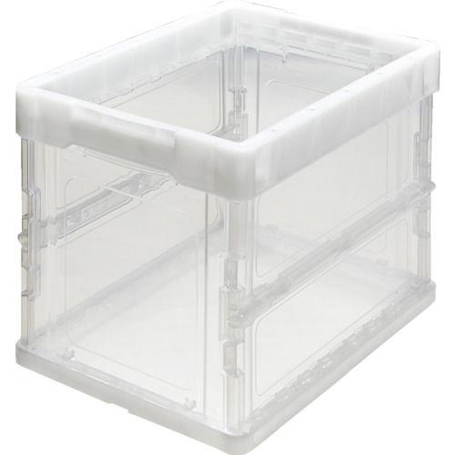 トラスコ中山 オリコン 薄型折りたたみコンテナ 20L 透明 TR-O20B-TM 返品種別B