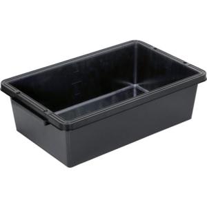 トラスコ中山 トラ舟20Lブラック(角型・再生原料使用) PSB20-BK 返品種別B