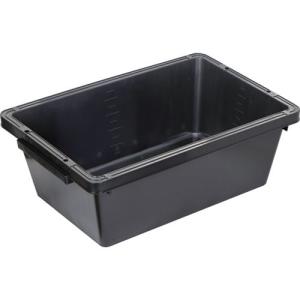 トラスコ中山 トラ舟51L ブラック(角型・再生原料使用) PSB60-BK 返品種別B