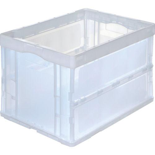 トラスコ中山 オリコン 折りたたみコンテナ50L(透明) トラスコ中山 CRS50N2-TM 返品種...