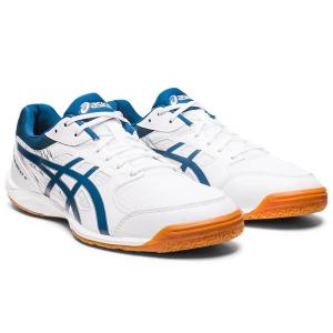 アシックス 卓球シューズ ATTACK HYPERBEAT 4(WHITE/ MAKO BLUE・サイズ：23.0cm) 返品種別A