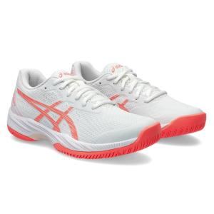 アシックス レディース テニスシューズ GEL-GAME 9 オールコート(White/ Sun Coral・サイズ：23.0cm) 返品種別A｜joshin