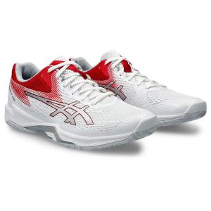 アシックス ユニセックス バレーボール シューズ V-SWIFT FF 4(White/ Classic Red・サイズ：29.0cm) 返品種別A｜joshin