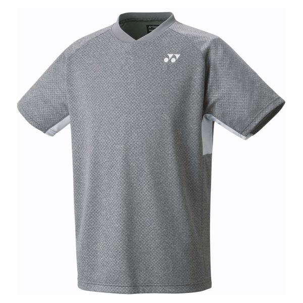 ヨネックス ユニセックス ゲームシャツ(フィットスタイル)(グレーモク・サイズ：XO) 返品種別A