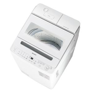 SHARP（シャープ） タテ型洗濯乾燥機 穴なし槽 ES-PW8J-C ベージュ系