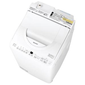 シャープ タテ型 洗濯乾燥機 洗濯8kg 乾燥4.5kg 幅55.5cm ダイヤカット