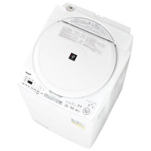SHARP（シャープ） タテ型洗濯乾燥機 穴なし槽シリーズ ES-TX6K-W