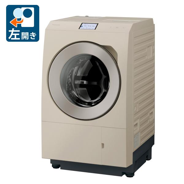 (標準設置無料 設置Aエリアのみ) パナソニック 12.0kg ドラム式洗濯乾燥機(左開き)サンドグ...