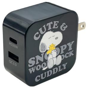アークス SNOOPY AC 充電器PD+QC SNA-91