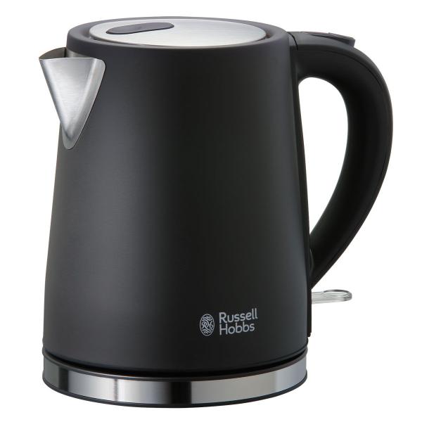 ラッセルホブス 電気ケトル 1.0L ブラック Russell Hobbs Basic Kettle...