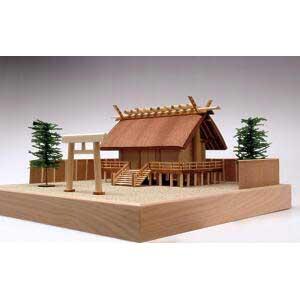 ウッディジョー 1/ 150 木製模型 神明造り 神社木製組立キット 返品種別B