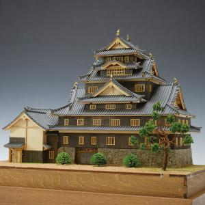 ウッディジョー 1/ 150 木製模型 岡山城木製組立キット 
