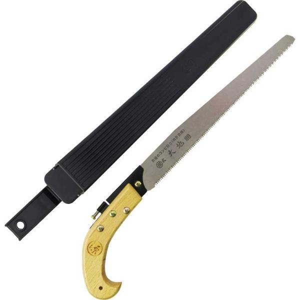丸源 大地 ピストル柄フック式 細目 刃道9寸 プラケース付(270mm) 剪定鋸 597 返品種別...