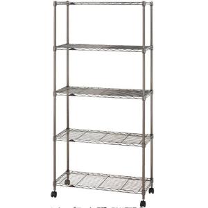 Luminous スチールラック 棚 高品質 頑丈 丈夫 ブラック 黒 おしゃれ 3