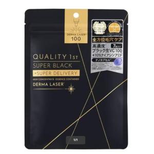ダーマレーザー スーパーブラックVC100マスク 7枚 クオリティファースト 返品種別A