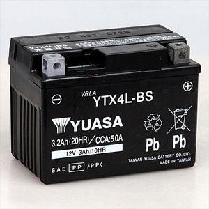 GSユアサ YTX4L-BS 台湾 ユアサ シールド型 バイク バッテリー