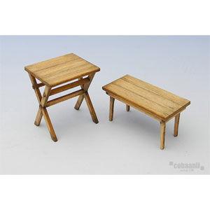 24 mokei工房 コバアニ模型工房 小さなテーブルセット2ヶ入 1