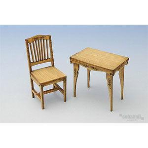 cobaanii mokei工房 1/ 24 スウィートスタイル アンティークな机と椅子 返品種別B