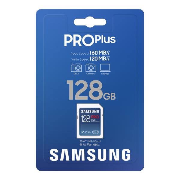 Samsung(サムスン) SD PRO Plus 128GB 高速転送対応 SDXCカード Cla...