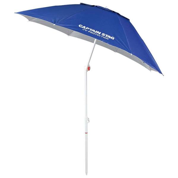キャプテンスタッグ フリット フォールドUVカットパラソル200cm (ブルー)  返品種別A