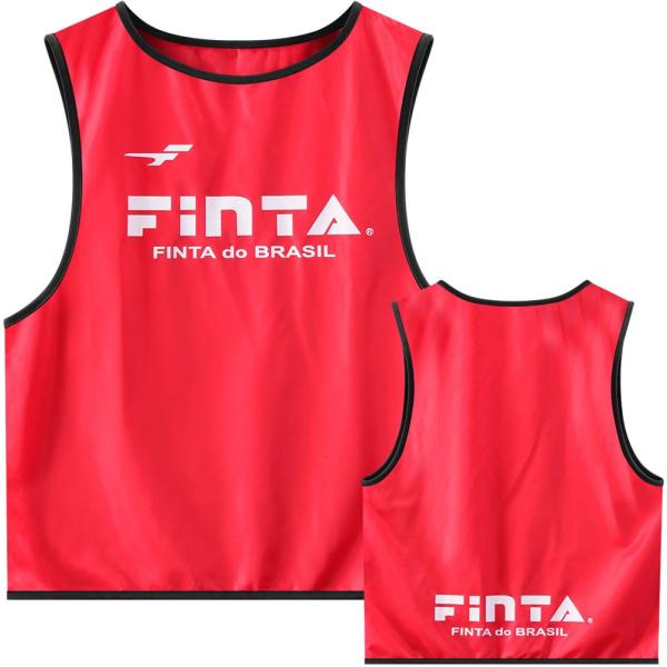 FINTA(フィンタ) サッカー・フットサル用 ビブス 1枚(レッド・サイズ：F) 返品種別A