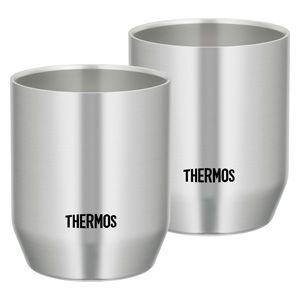 サーモス 真空断熱カップ 0.36L ステンレス 2個セット THERMOS JDH-360P-S 返品種別A