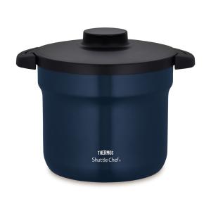 サーモス真空保温調理器シャトルシェフ サーモス IH対応 真空保温調理器シャトルシェフ ネイビー KBJ-4502 NVY