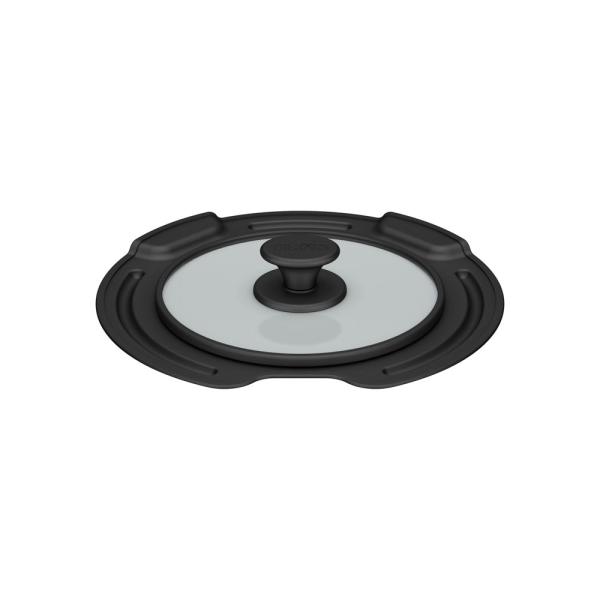 サーモス 取っ手のとれる鍋専用フタ(18cm対応)ブラック THERMOS KLJ-018-BK 返...