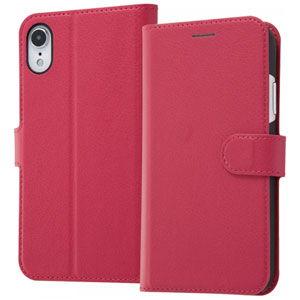 レイアウト iPhone XR用 手帳型ケース シンプル マグネット(ピンク) RT-P18ELC1...