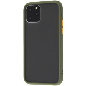 レイアウト iPhone 11 Pro用 耐衝撃マットハイブリッドケース BABY SKIN(カーキグリーン) ray-out RT-P23BS1/ G 返品種別A｜joshin