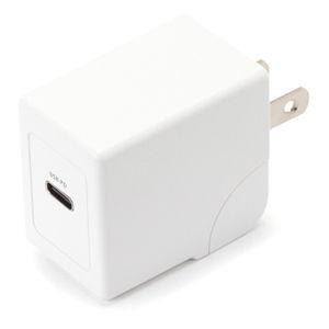 PGA Power Delivery対応 18W出力 USB Type-C電源アダプタ(ホワイト) PG-PDAC18W02WH 返品種別A｜joshin