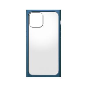 PGA iPhone 12 mini用 ガラスタフケース スクエア Premium Style(ネイビー) PG-20FGT08NV 返品種別A｜joshin