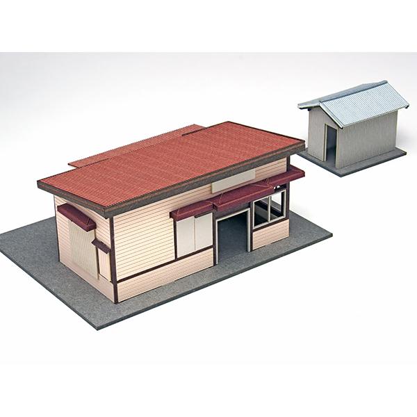 あまぎモデリングイデア (N) ACM-034 駅舎シリーズ34 地方駅舎 西幡豆駅タイプ ペーパー...