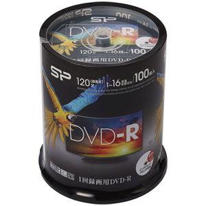 シリコンパワー 16倍速対応DVD-R 100枚パック4.7GB ホワイトプリンタブル SPDR12...