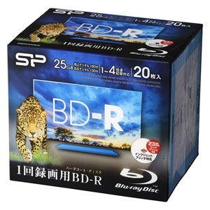 シリコンパワー 4倍速対応BD-R 20枚パック 25GB ホワイトプリンタブル SP SPBDRV25PWB20P 返品種別A｜joshin