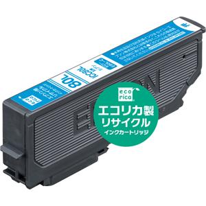 エコリカ ［エプソン ICC80L 互換］リサイクルインクカートリッジ(シアン) ecorica E...