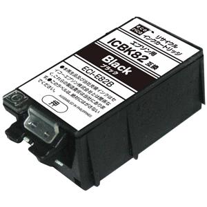 エコリカ ［エプソン ICBK82 互換］リサイクルインクカートリッジ(ブラック) ecorica ...