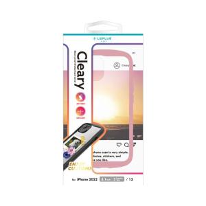 MS Products iPhone 14 /  13 ハイブリッドケース「Cleary」(ダスティピンク) LEPLUS NEXT LN-IM22PLCPK 返品種別A｜joshin