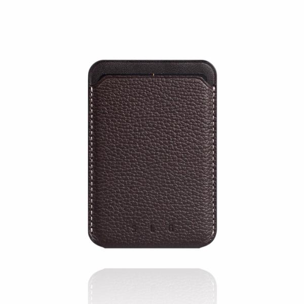 SLG Design MagSafe対応 Full Grain Leatherカードケース(ブラウン...