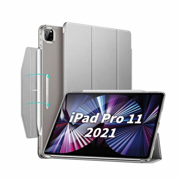 ESR iPad Pro 11インチ(第4/ 3/ 2/ 1世代)用 マグネット吸着式 Smart ...