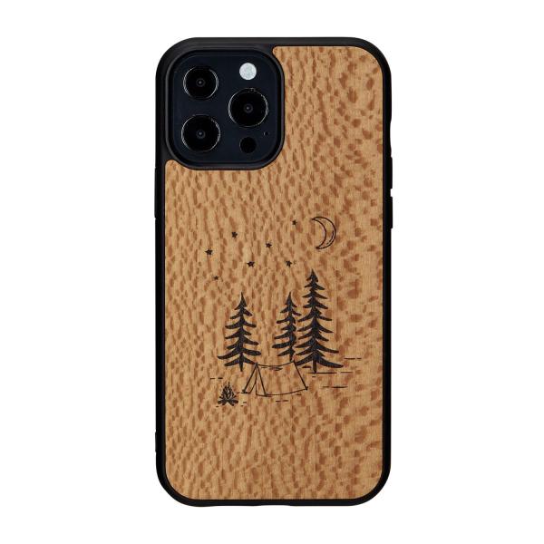 Man＆Wood iPhone 13 Pro Max(6.7インチ)用 背面カバー型 天然木ケース(...