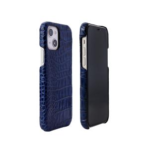 ABBI SIGNATURE iPhone 13 mini用 クロコダイル イタリアンレザーバックケース ABS21791I13MNNV