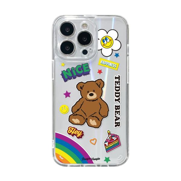 BOOGIE WOOGIE iPhone 13 Pro用 オーロラケース(Teddy Bear) B...