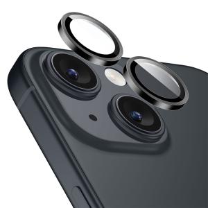 ESR iPhone 15用/ 15 Plus用 カメラ専用強化ガラスフィルム(ブラック) ES26408I15 返品種別A｜joshin